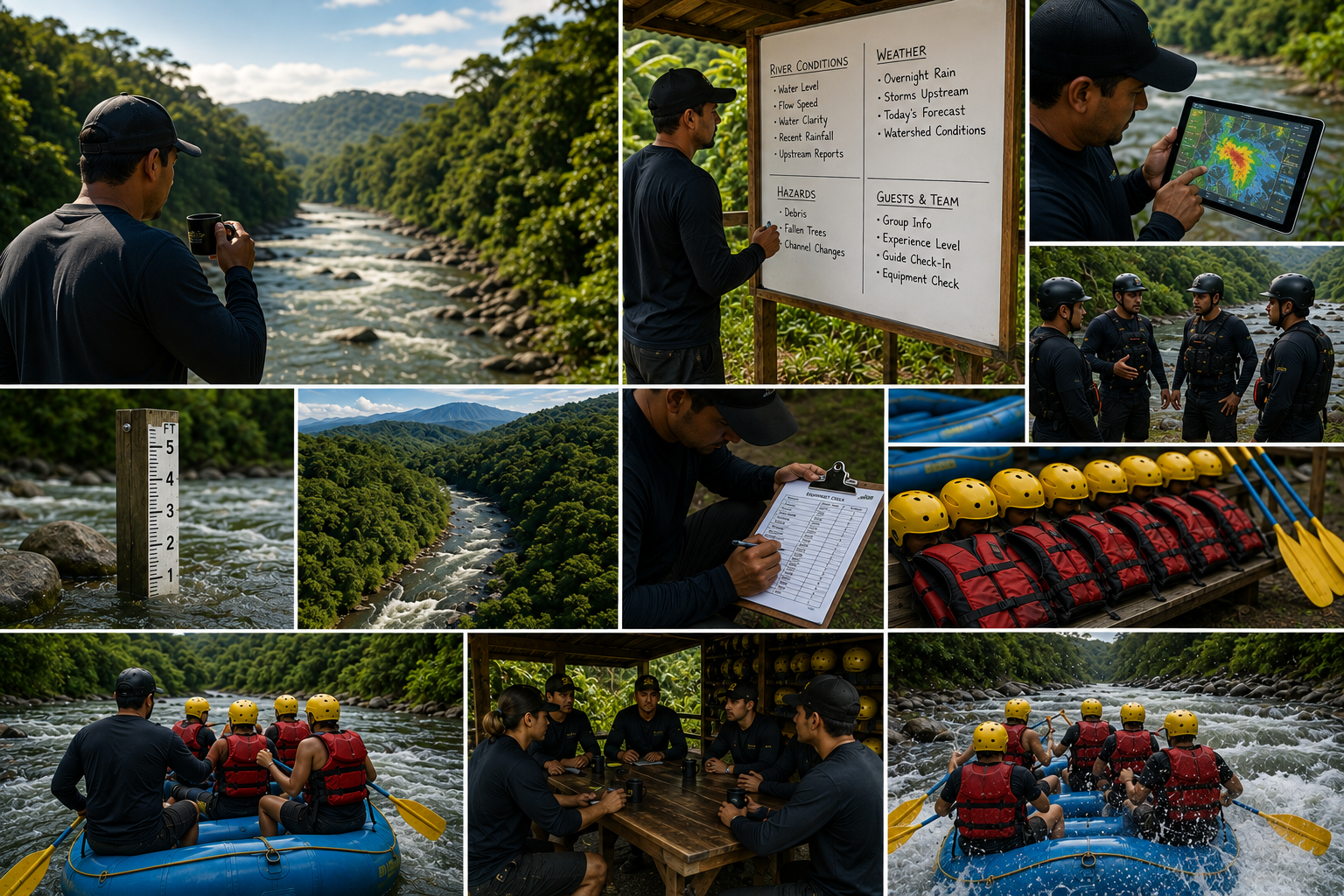 Comment nous déterminons chaque matin si les conditions sont sûres pour faire du rafting
